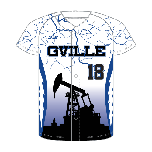 PYBA Full Button Jersey - White