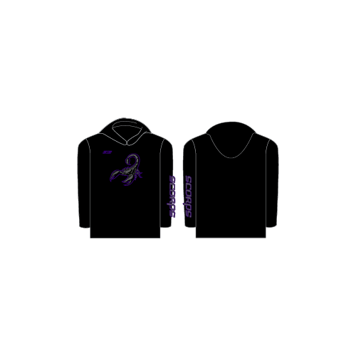 Scorpions Black Performance Thin LS Hoodie