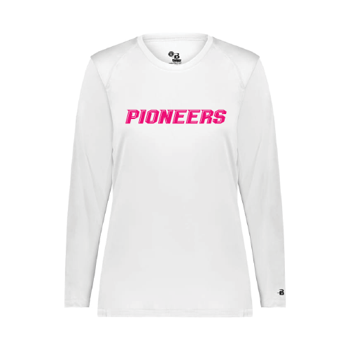 PYBA Womens LS Dri Fit - White